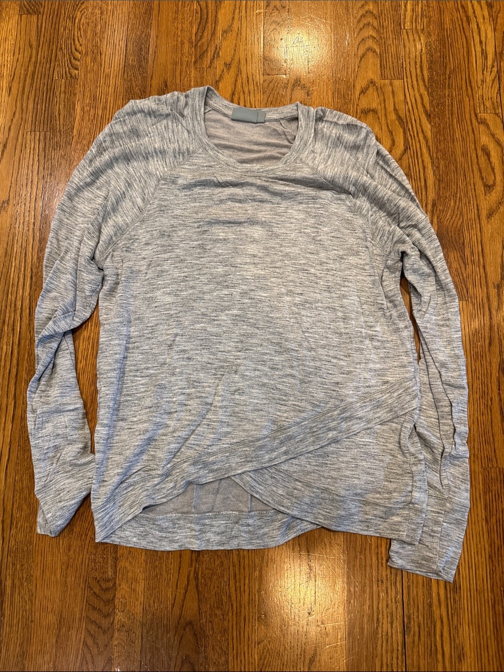 Athleta Gray Long-Sleeve Women's Top